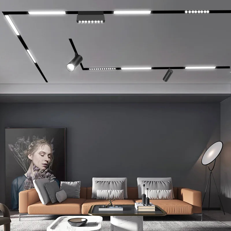 22mm width Magnetic LED Track Lighting- Classic Spotlight Type
