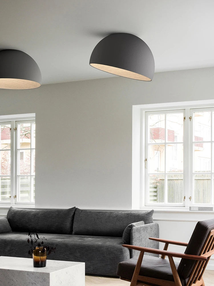 Metal Ceiling Led Lamp Inclined- Black Color