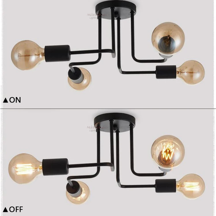 LED Iron Ceiling Light Industrial Lamp