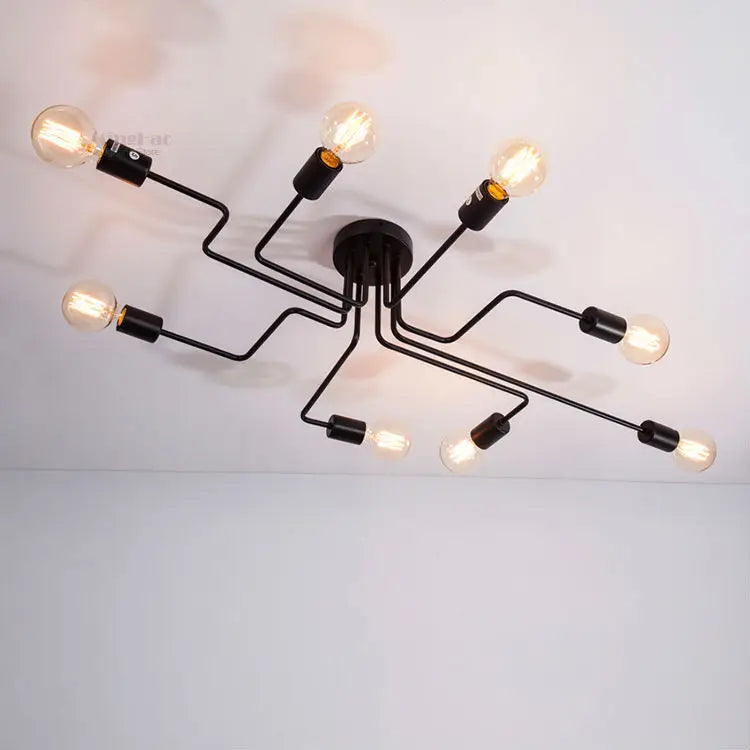 LED Iron Ceiling Light Industrial Lamp