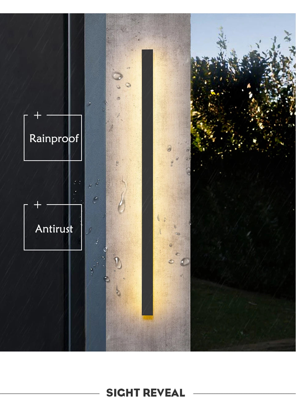 Modern Waterproof Outdoor LED Wall Light