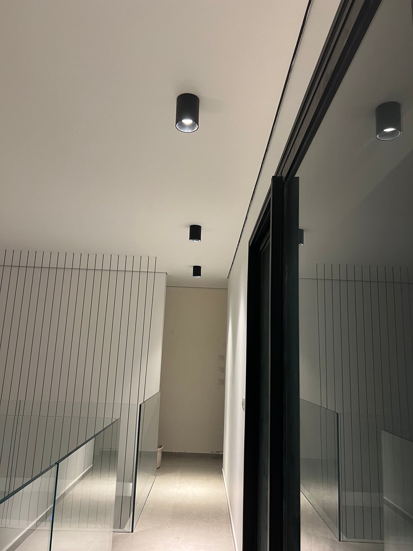 Black Ceiling Mounted Cylinder Led Lamp
