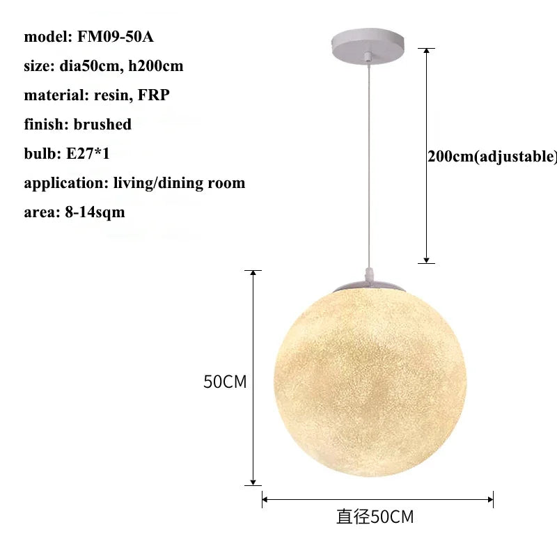 Moon Led Pendant Lights