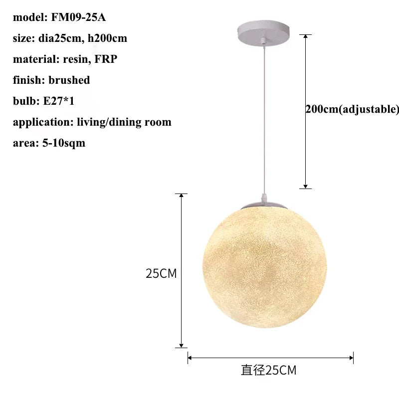 Moon Led Pendant Lights