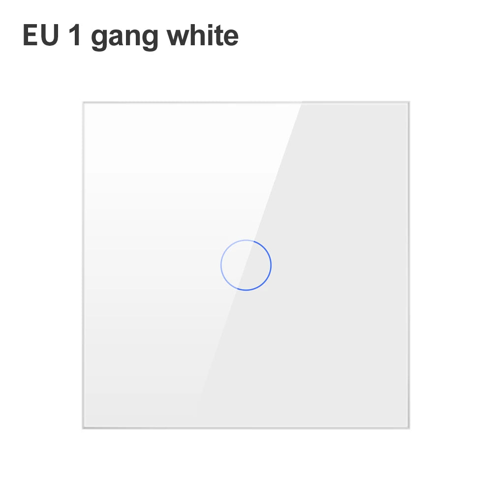 EU 1 Gang White WiFi Smart Light Switch