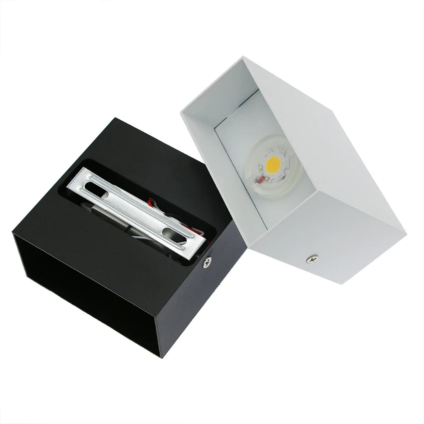 Up & Down Aluminum Black LED Wall Light