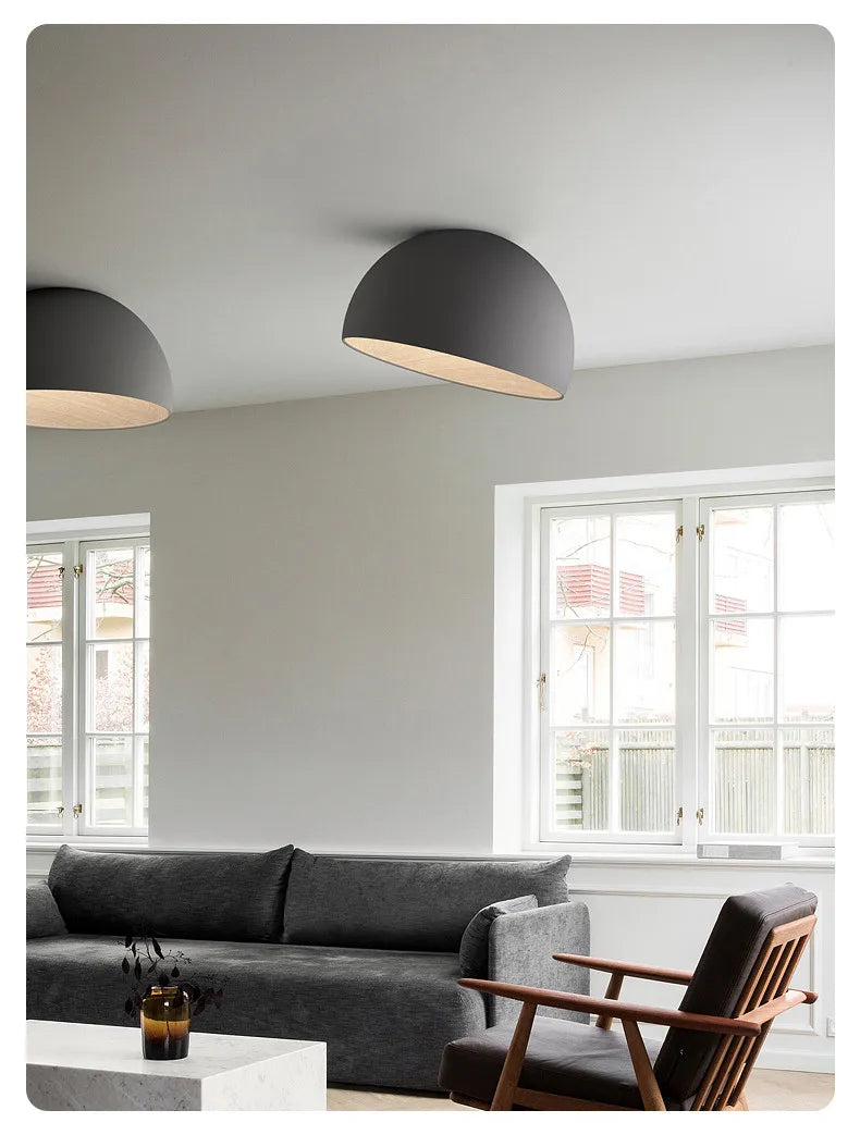 Metal Ceiling Led Lamp Inclined- Black Color
