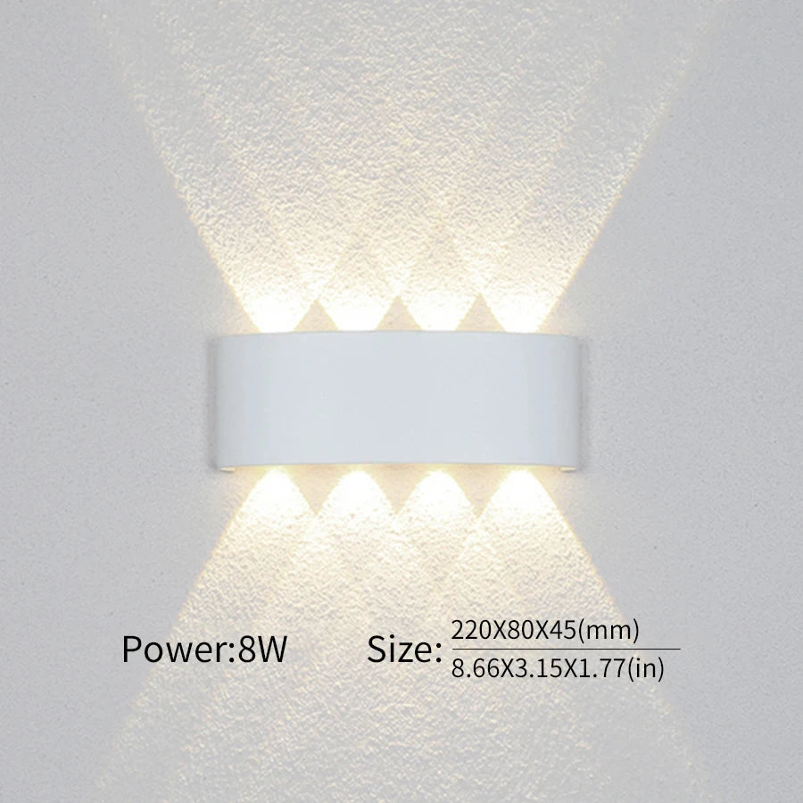 Wall LED Lamp Exterior & Interior Waterproof IP66