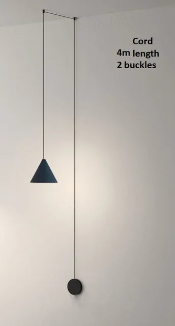 Modern Minimalism Line Geometric Lamp Black Metal