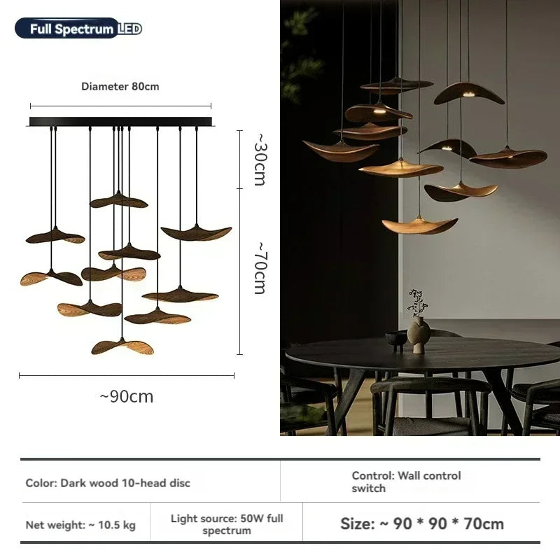 Designer Chandelier Wood Style