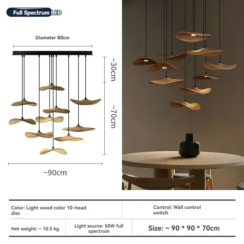 Designer Chandelier Wood Style