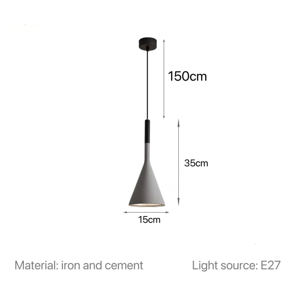 Concrete modern lamp