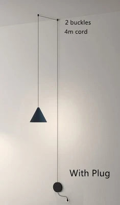 Modern Minimalism Line Geometric Lamp Black Metal