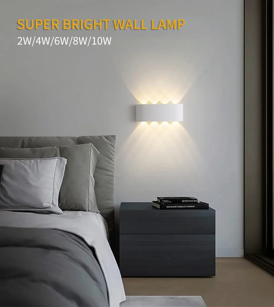 Wall LED Lamp Exterior & Interior Waterproof IP66