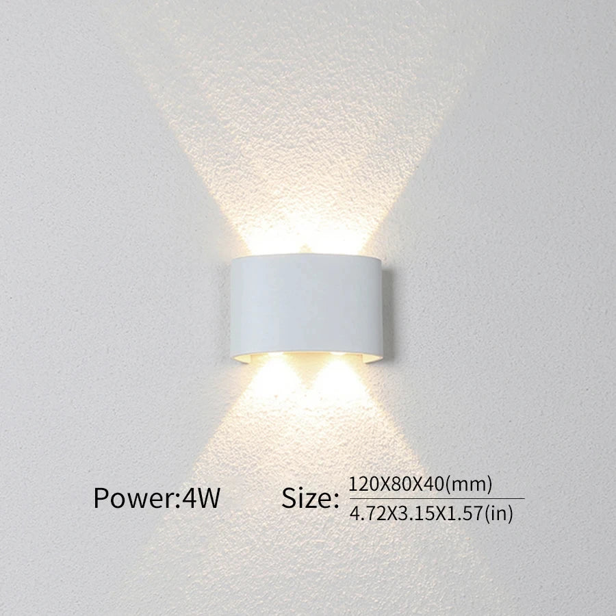 Wall LED Lamp Exterior & Interior Waterproof IP66