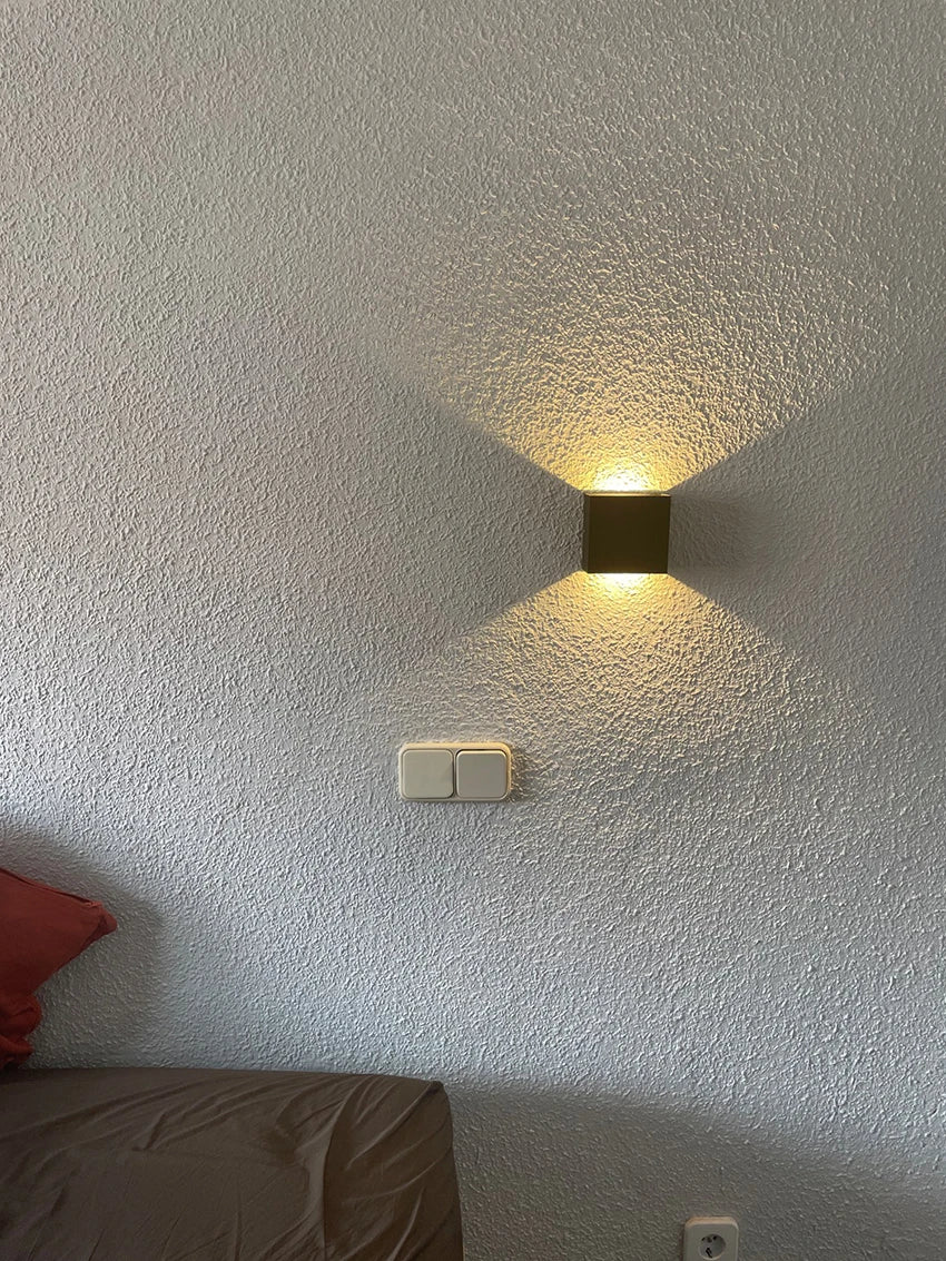 Up & Down Aluminum Black LED Wall Light