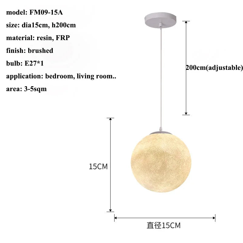 Moon Led Pendant Lights