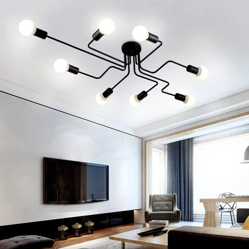 LED Iron Ceiling Light Industrial Lamp