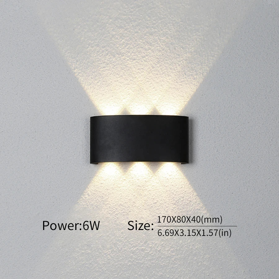 Wall LED Lamp Exterior & Interior Waterproof IP66