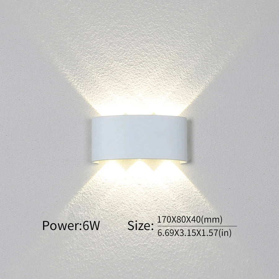 Wall LED Lamp Exterior & Interior Waterproof IP66