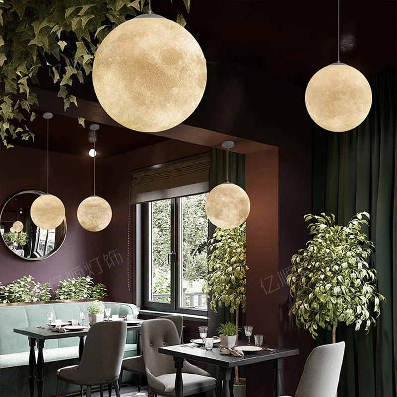 Moon Led Pendant Lights