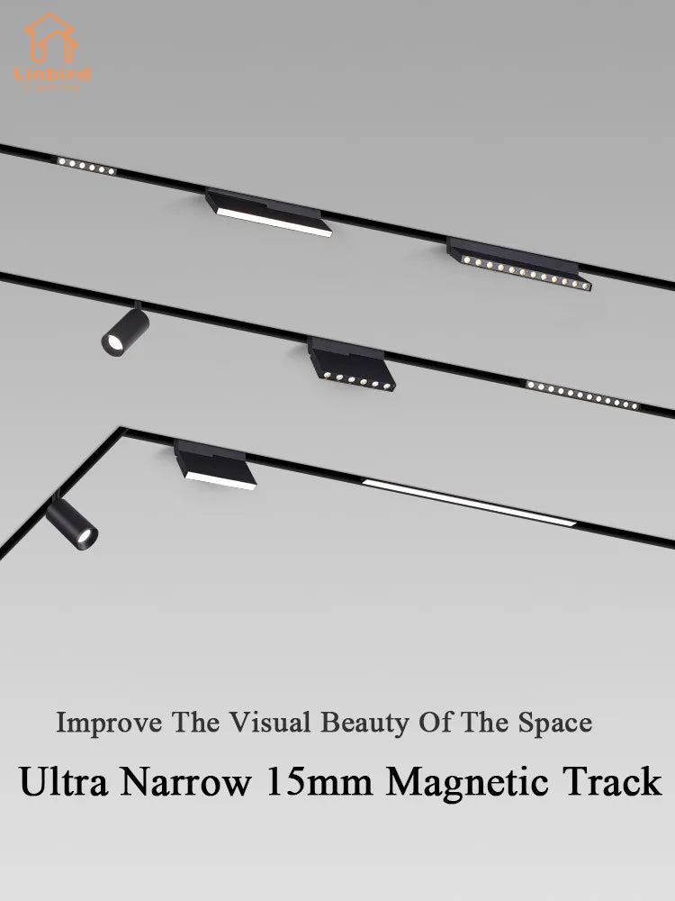 15mm Width Magnetic Track Lighting- Book Type