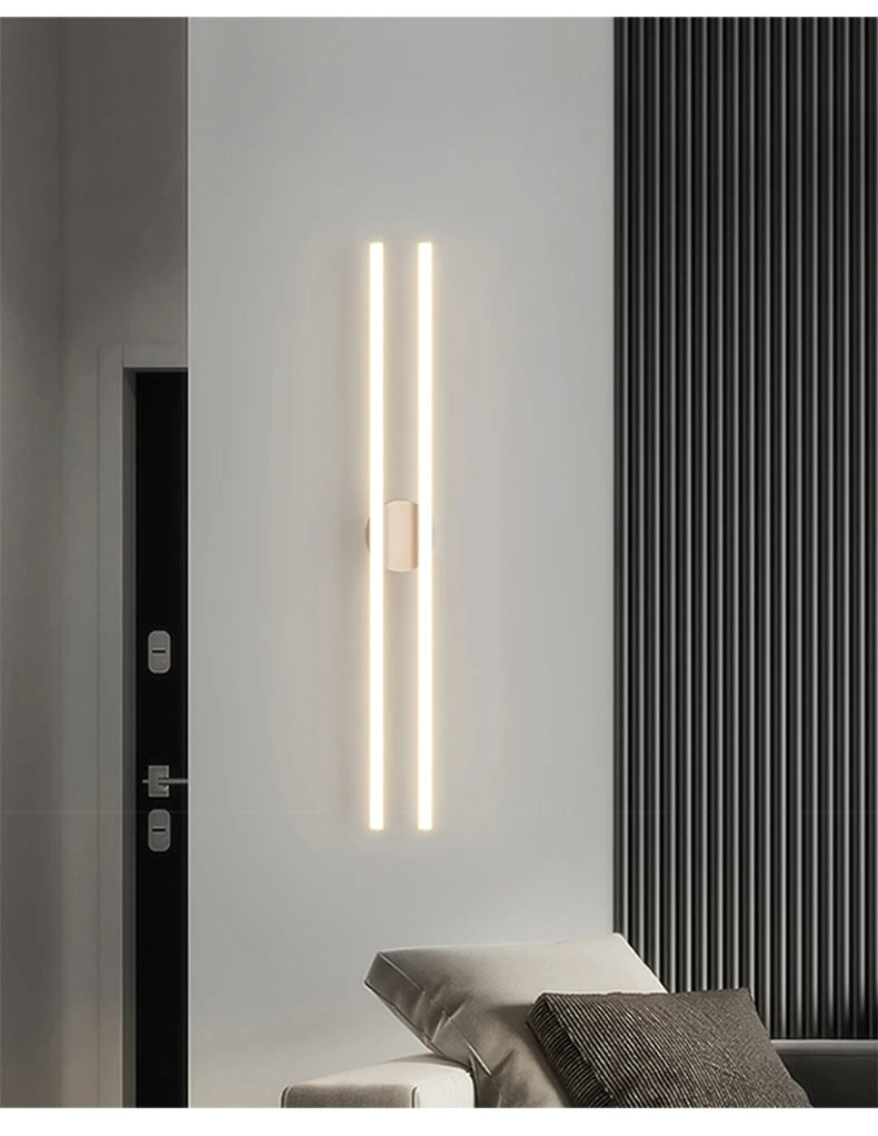 Long Line LED Chandelier- 4 White Lines