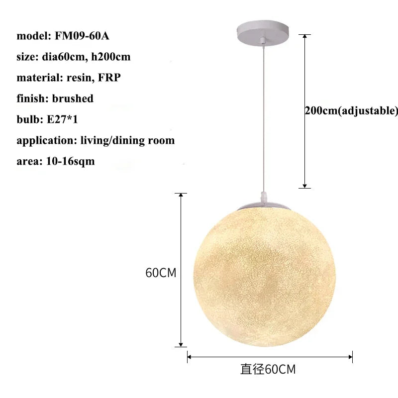 Moon Led Pendant Lights